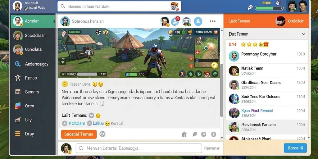 Fitur multiplayer yang memungkinkan bermain bersama teman.