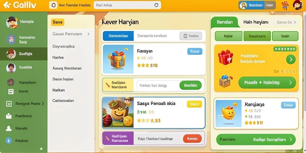 Misi menantang dengan desain level yang kreatif.