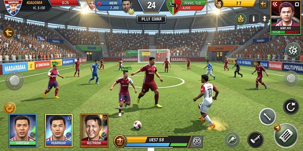 Detail grafis yang memukau dalam setiap level.
