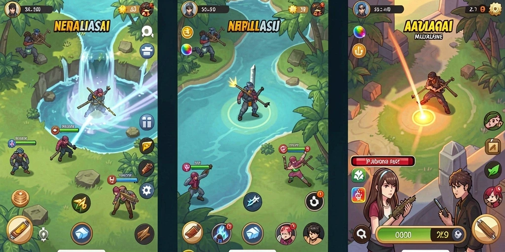Screenshot dari mode multiplayer yang seru.