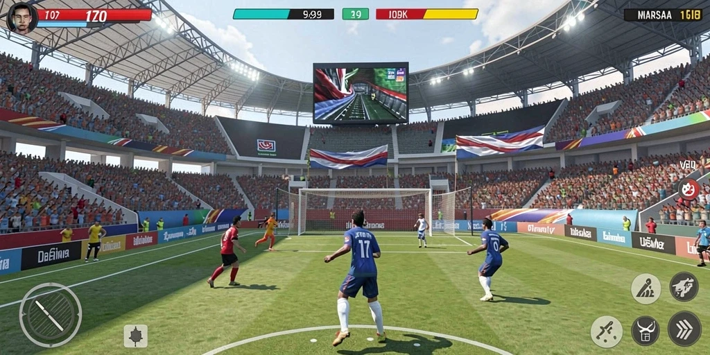 Leaderboard yang menunjukkan peringkat pemain secara real-time.